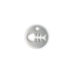 Metall Anh&auml;nger DQ Zwischenst&uuml;ck Gr&auml;ten Antik silber (Nickelfrei)