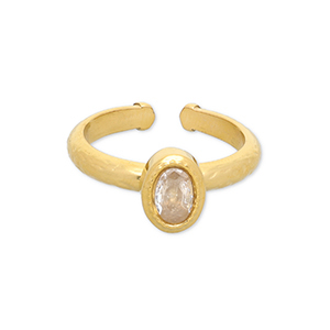 Ringe aus Stainless Steel - Rostfreiem Stahl Gold-transparent