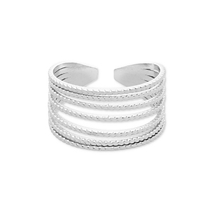 Ringe aus Stainless Steel - Rostfreiem Stahl Silver