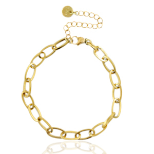 Gliederarmb&auml;nder aus Stainless Steel - Rostfreiem Stahl Gold