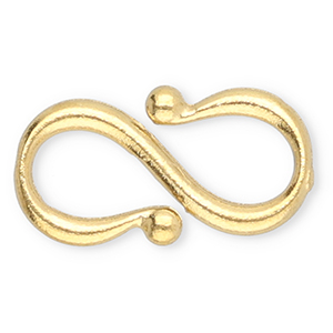 Stainless Steel - Rostfrei Stahl Schmuckzubeh&ouml;r S-Haken-Verschluss Gold