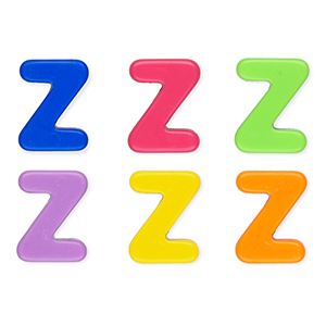 Buchstaben Perlen aus Acryl Z Multicolour