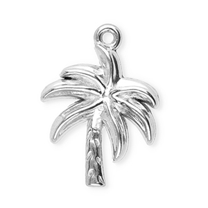 Stainless Steel - Rostfrei Stahl Anh&auml;nger Palme Silver