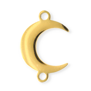 Stainless Steel - Rostfrei Stahl Anh&auml;nger/Zwischenst&uuml;ck Horn Gold