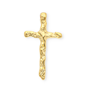 Metall Anh&auml;nger DQ&reg; Kreuz Goud (nikkelvrij)