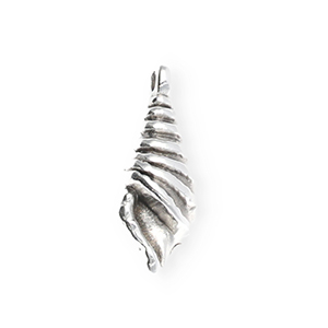 Metall Anh&auml;nger DQ&reg; Muschel Antiek zilver (nikkelvrij)