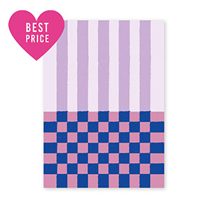 BY31&reg; SchmuckKarten Linien & W&uuml;rfel Purple-pink-dark blue