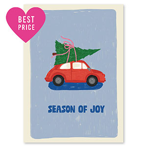 Schmuck Karten "Season of joy" Blue-red-green