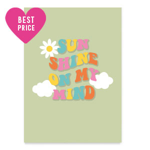 Schmuck Karten "Sunshine on my mind" Light green