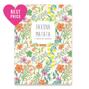 Schmuck Karten "Hakuna Matata" Multi colour