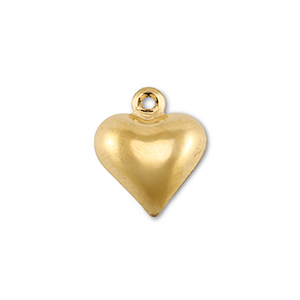Stainless Steel - Rostfrei Stahl Anh&auml;nger Herz Gold