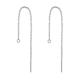 Ohrringe aus Stainless Steel - Rostfreiem Stahl Ohrstecker Silver