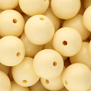 16 mm DQ Acrylperlen shiny Pastel yellow 11-0616 TPG