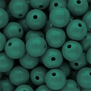 14 mm DQ Acrylperlen shiny Mediterranea green 19-4517 TCX