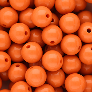 14 mm DQ Acrylperlen shiny Orange peel 16-1359 TCX