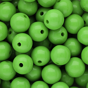 12 mm DQ Acrylperlen shiny Vibrant green 16-6339 TCX