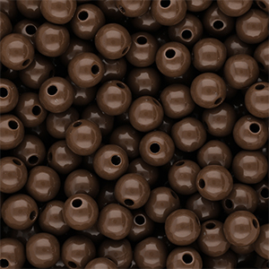 10 mm DQ Acrylperlen shiny Cappuccino brown 19-1220 TCX