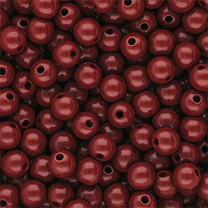 10 mm DQ Acrylperlen shiny Salsa red 18-1657 TCX