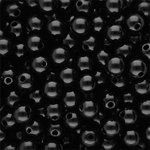 8 mm DQ Acrylperlen shiny Black