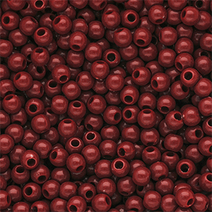 6 mm DQ Acrylperlen shiny Salsa red 18-1657 TCX