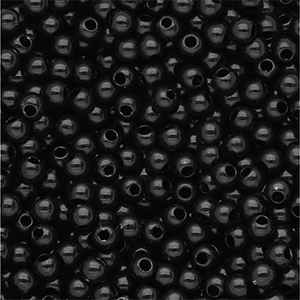 4 mm DQ Acrylperlen shiny Black