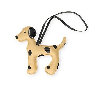 Statement-Anh&auml;nger Hund Beige brown-black