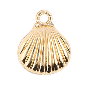 Metall Anh&auml;nger Muschel Gold