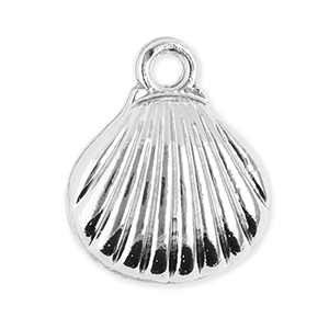 Metall Anh&auml;nger Muschel Silver