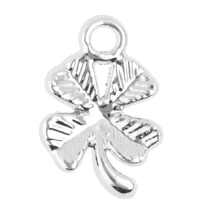 Metall Anh&auml;nger Gl&uuml;cksklee Silver