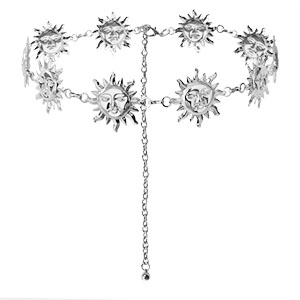 Bauchkettchen Sonne Silver