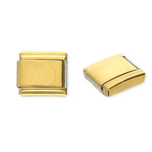 Italian Charm Element aus Stainless Steel - Rostfreiem Stahl Gold
