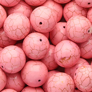 Perlen Keramik 20&nbsp;mm Pink