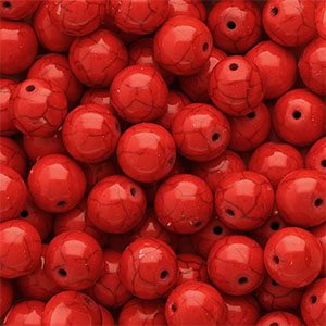 Perlen Keramik 12&nbsp;mm Red
