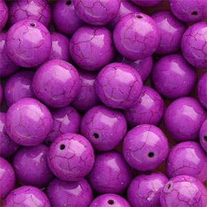 Perlen Keramik 16&nbsp;mm Purple
