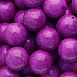 Perlen Keramik 20&nbsp;mm Purple