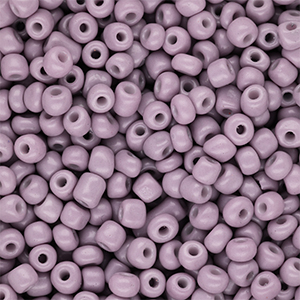 Glasperlen Rocailles 6/0 (4 mm) Dusty mauve purple