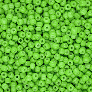 Glasperlen Rocailles 8/0 (3 mm) Green