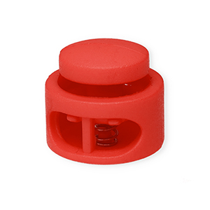 Farbiges Zubeh&ouml;r Kordelstopper Rund Red
