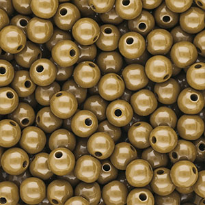 10 mm DQ Acrylperlen shiny Wood thrush brown 17-1129 TCX