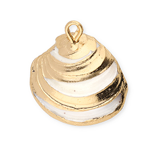 Muschel Anh&auml;nger Specials White-gold