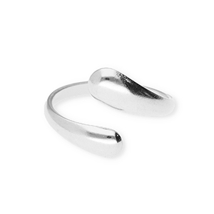Ringe aus Stainless Steel - Rostfreiem Stahl Tropfen Silver