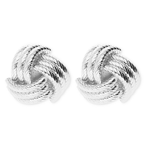 Statement Ohrringe&nbsp;/&nbsp;Ohrstecker Affenfaust mit Rostfrei Stahl-Stecker Silver