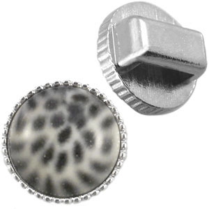 Cuoio vintage Fassungen / Schieber Silber
