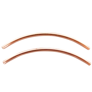 DQ Metall R&ouml;hrchen 2x50mm Ros&eacute; gold 