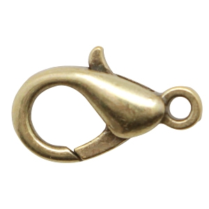 DQ Karabinerverschluss 23mm Antik bronze (Nickelfrei)