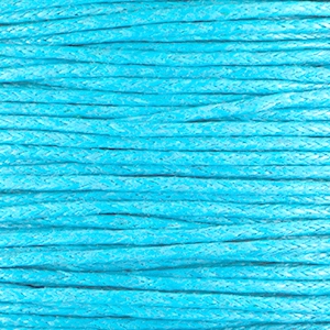 Wachskordel 1.0 mm Capri blue