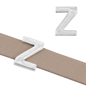DQ Metall Schieber Buchstabe "Z" &Oslash;10.3x2.3mm Antik silber (nickelfrei)