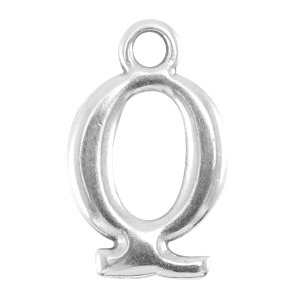 DQ Metall Buchstabenanh&auml;nger Q Antik silber (nickelfrei)