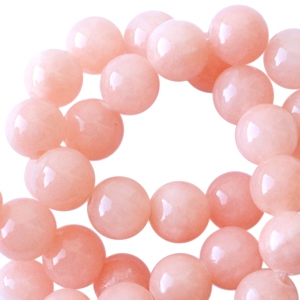 Naturstein Perlen Marmor und Calcit 8mm Rose peach