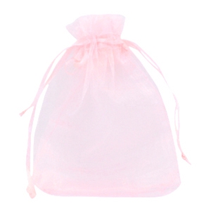 Schmuckbeutel Organza 13x18cm Rosa